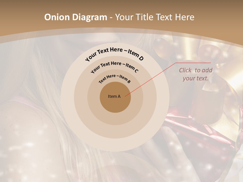 Model Snow Girl PowerPoint Template