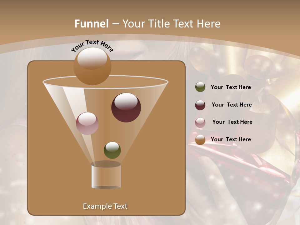 Model Snow Girl PowerPoint Template