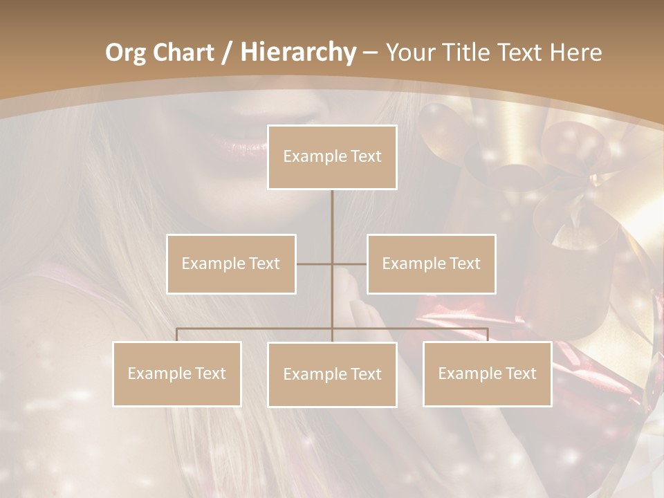 Model Snow Girl PowerPoint Template