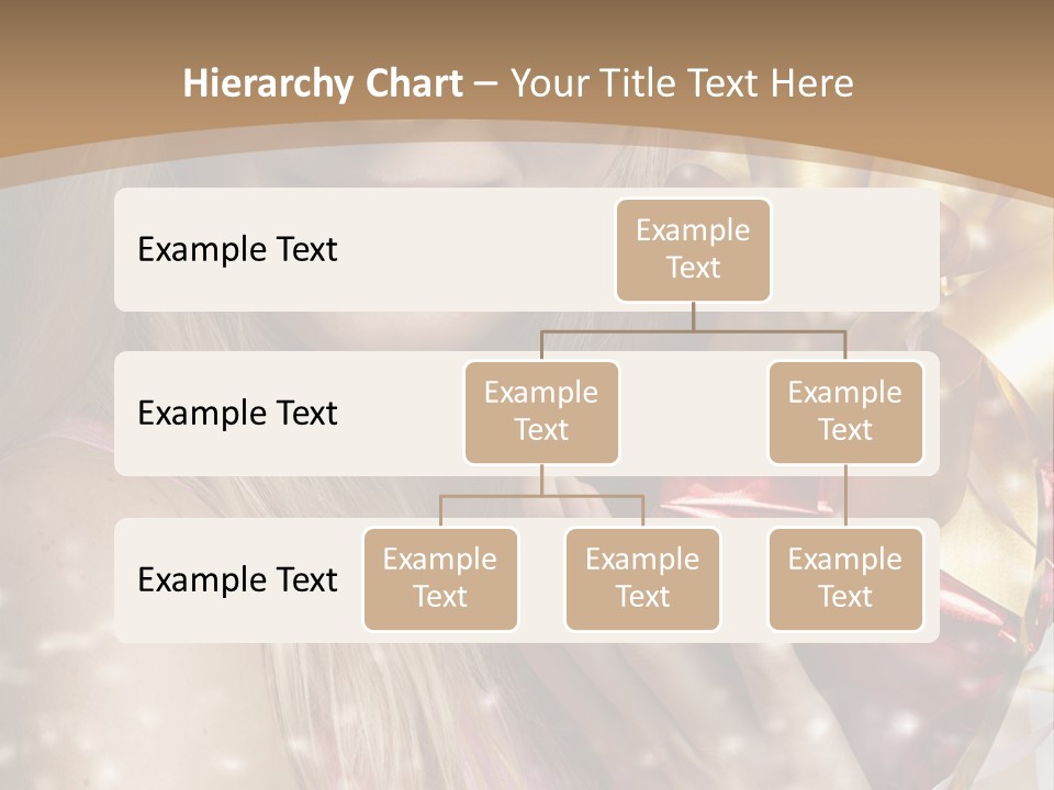 Model Snow Girl PowerPoint Template