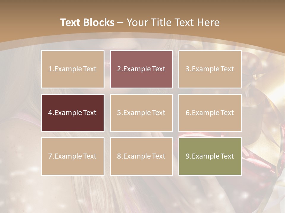 Model Snow Girl PowerPoint Template