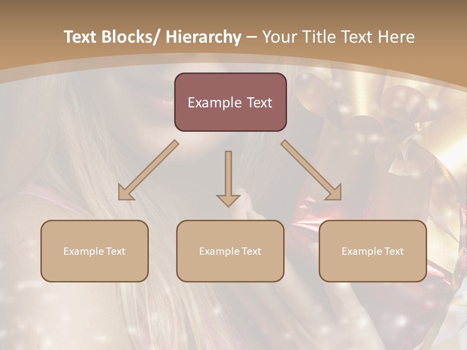 Model Snow Girl PowerPoint Template