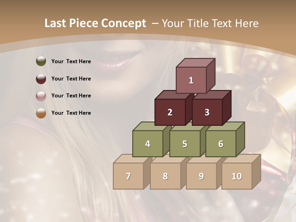 Model Snow Girl PowerPoint Template