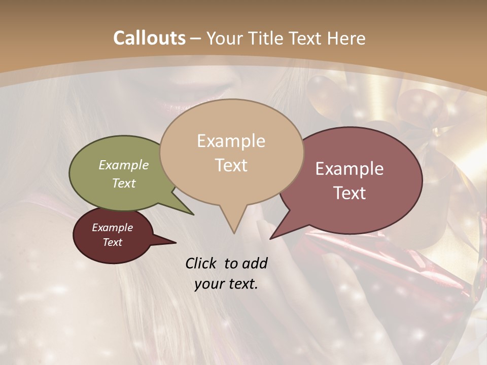 Model Snow Girl PowerPoint Template