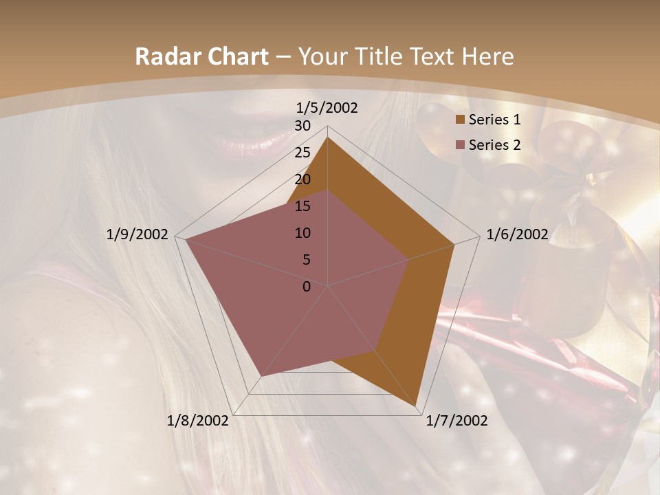 Model Snow Girl PowerPoint Template