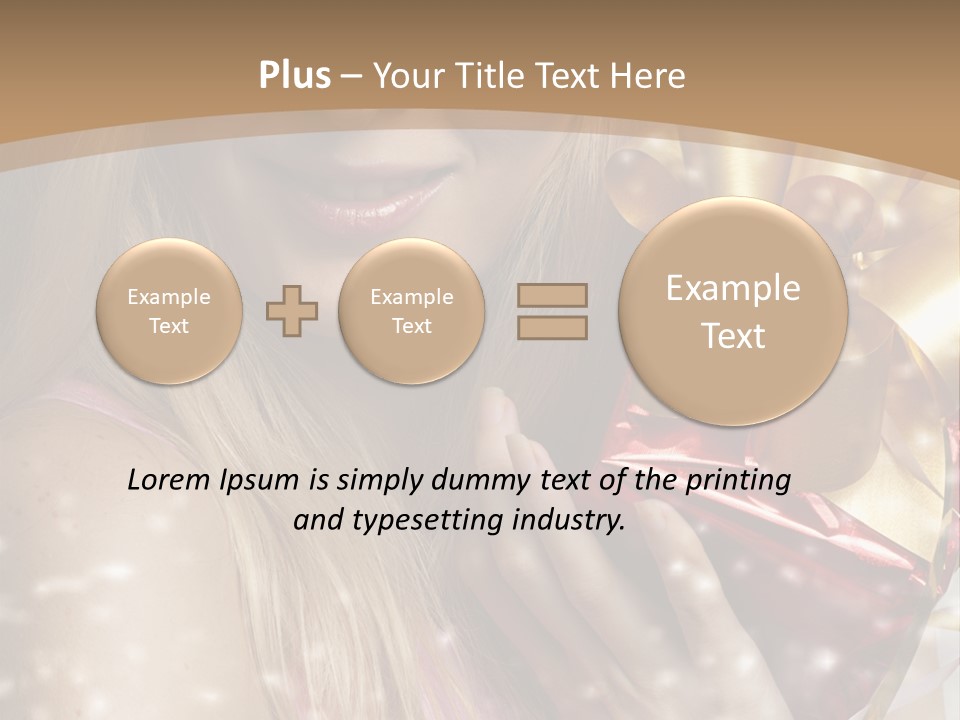 Model Snow Girl PowerPoint Template