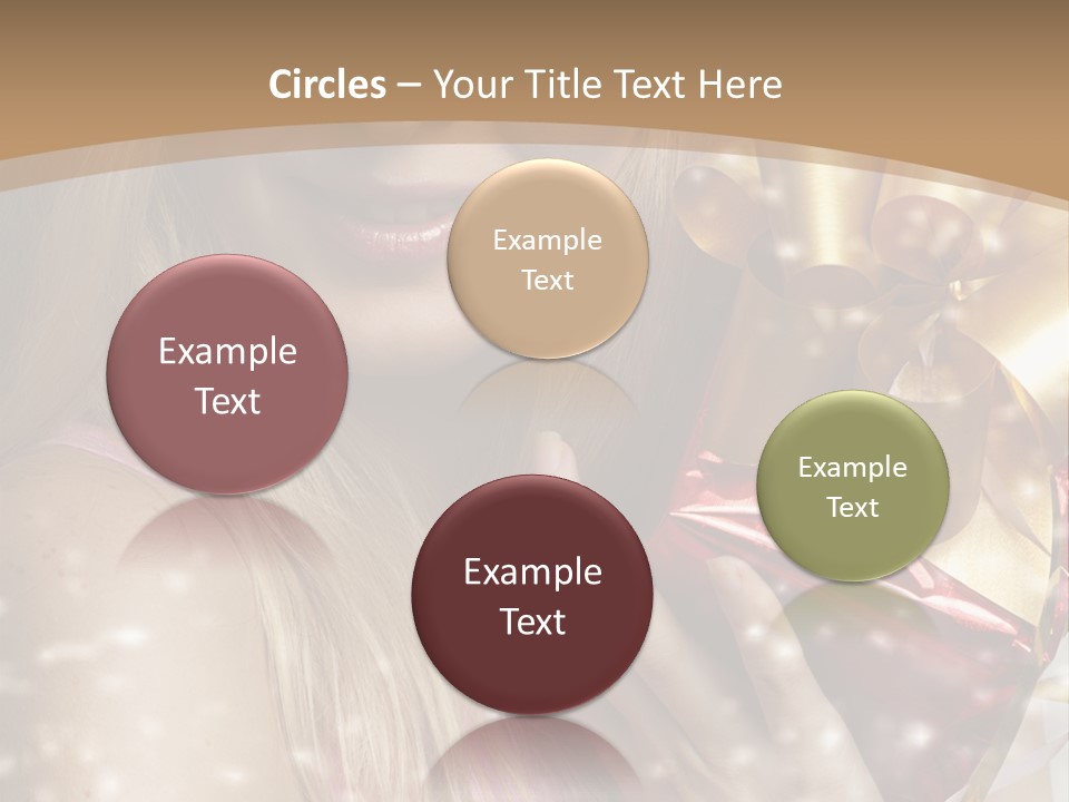 Model Snow Girl PowerPoint Template