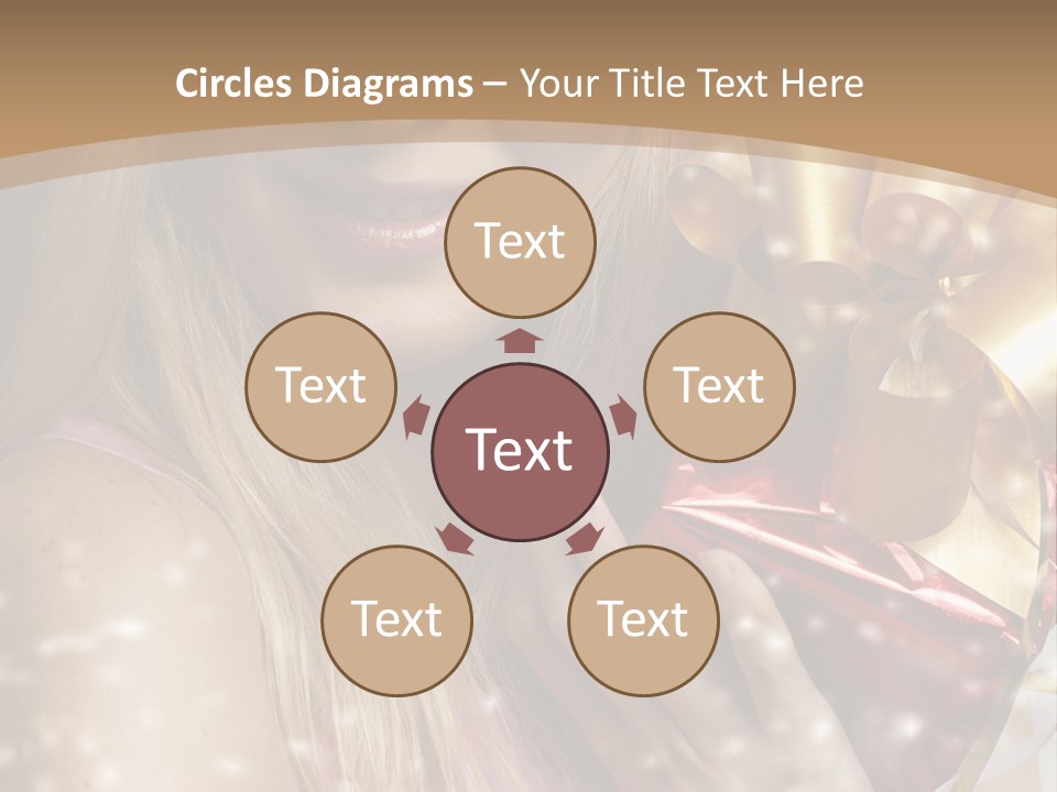 Model Snow Girl PowerPoint Template