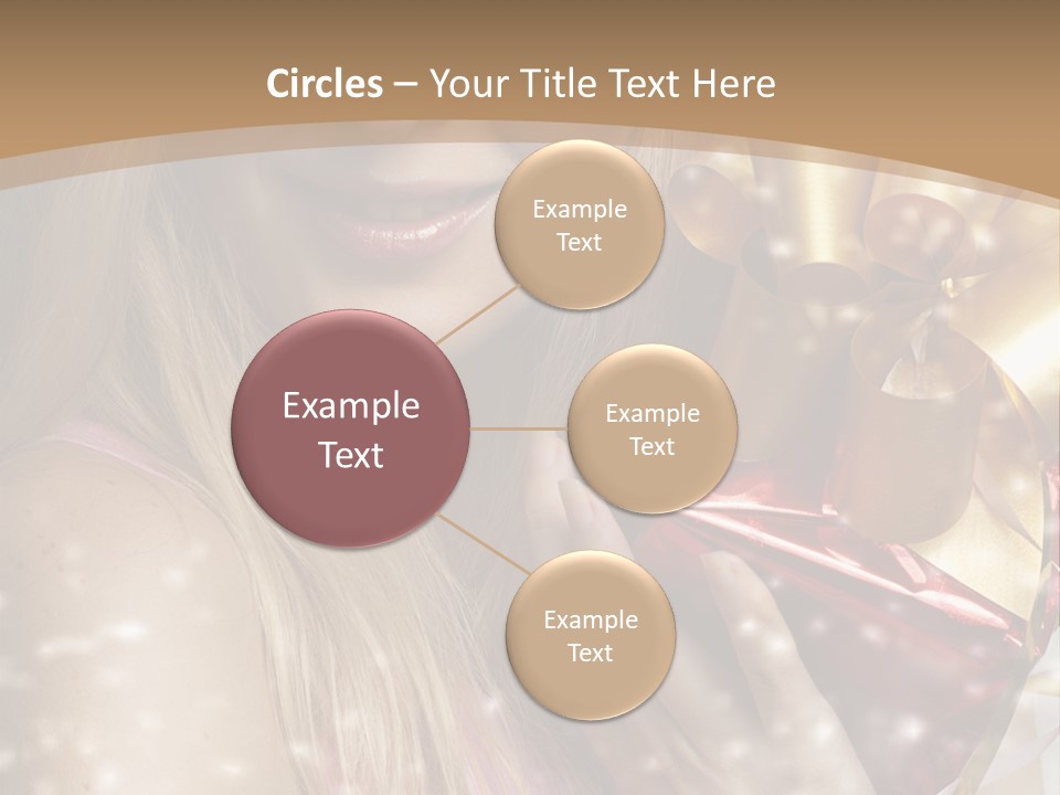 Model Snow Girl PowerPoint Template