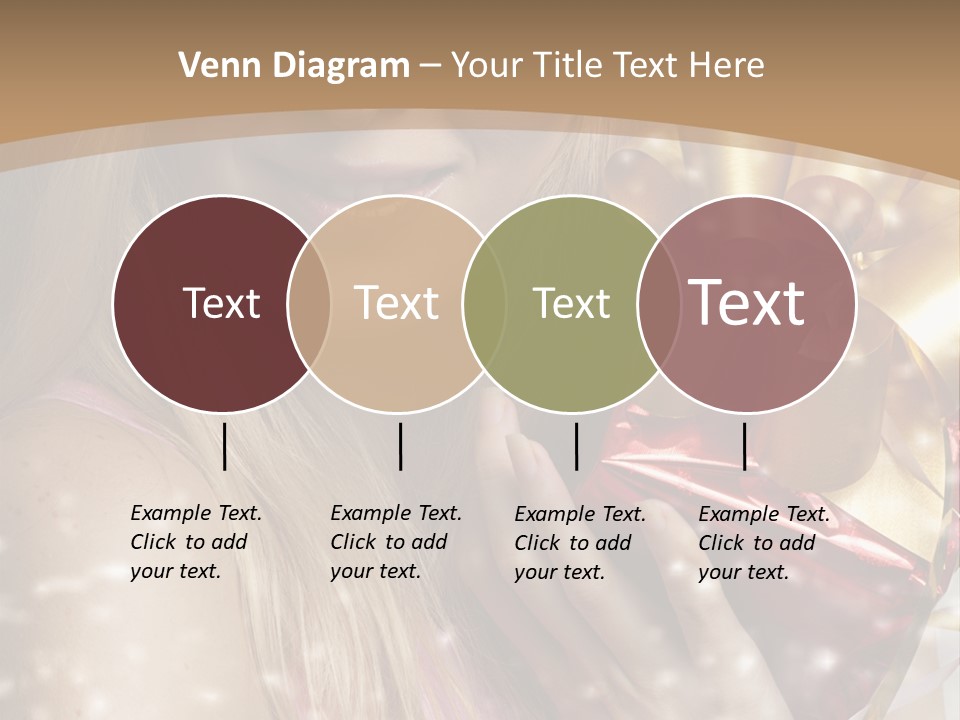 Model Snow Girl PowerPoint Template