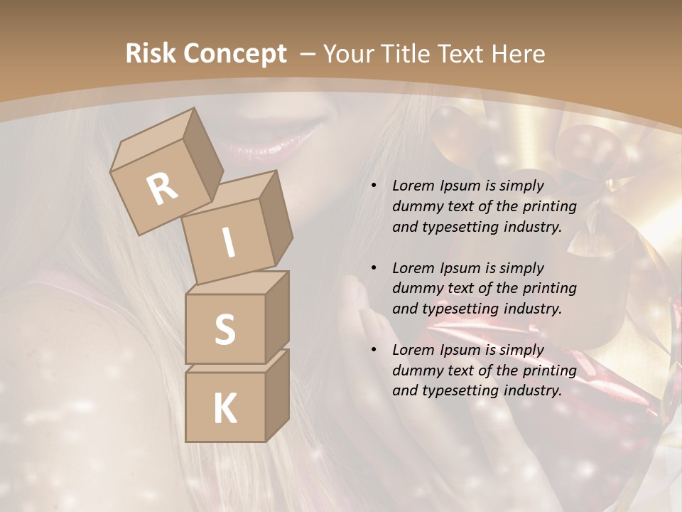 Model Snow Girl PowerPoint Template