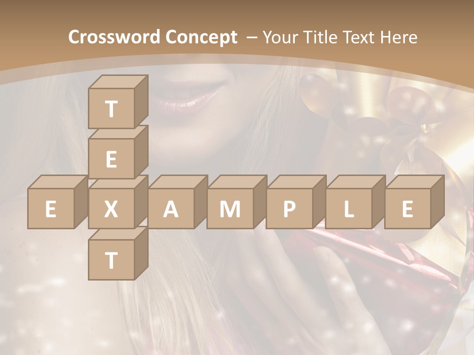 Model Snow Girl PowerPoint Template