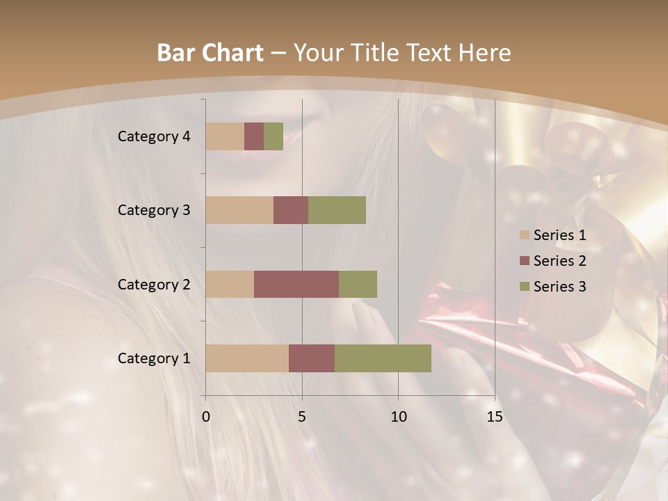 Model Snow Girl PowerPoint Template