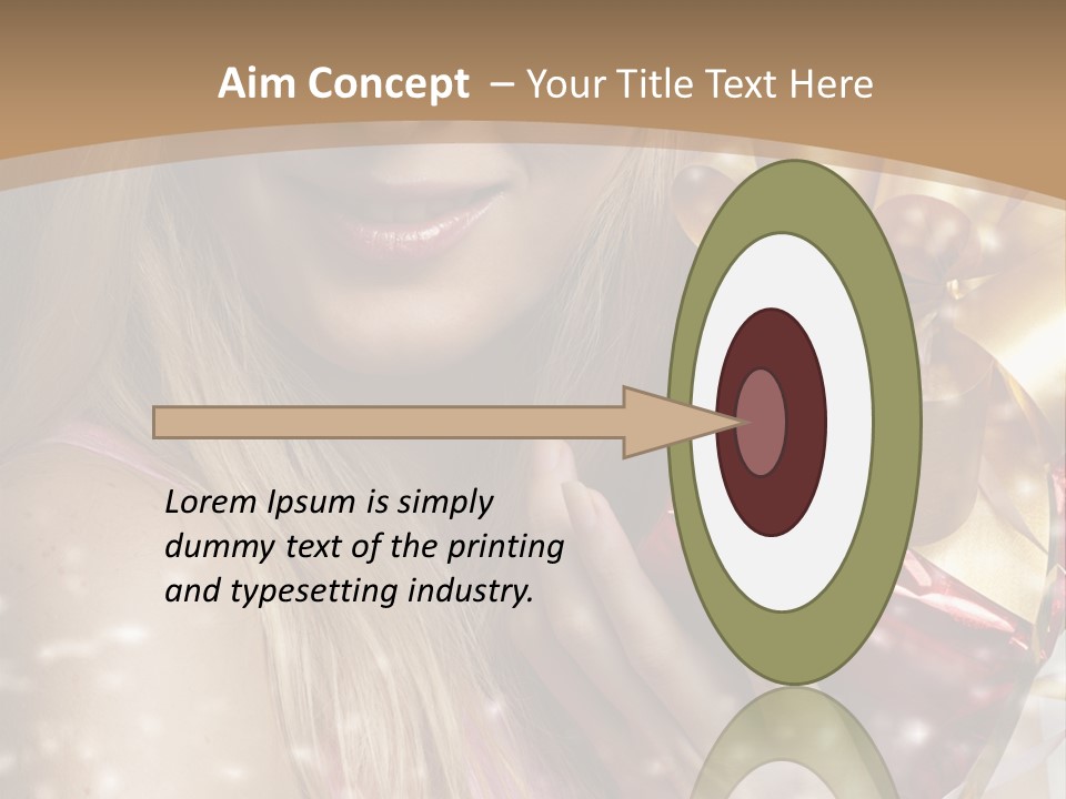 Model Snow Girl PowerPoint Template