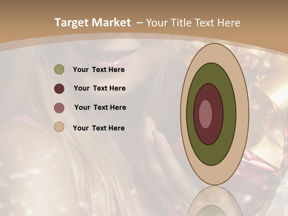 Model Snow Girl PowerPoint Template