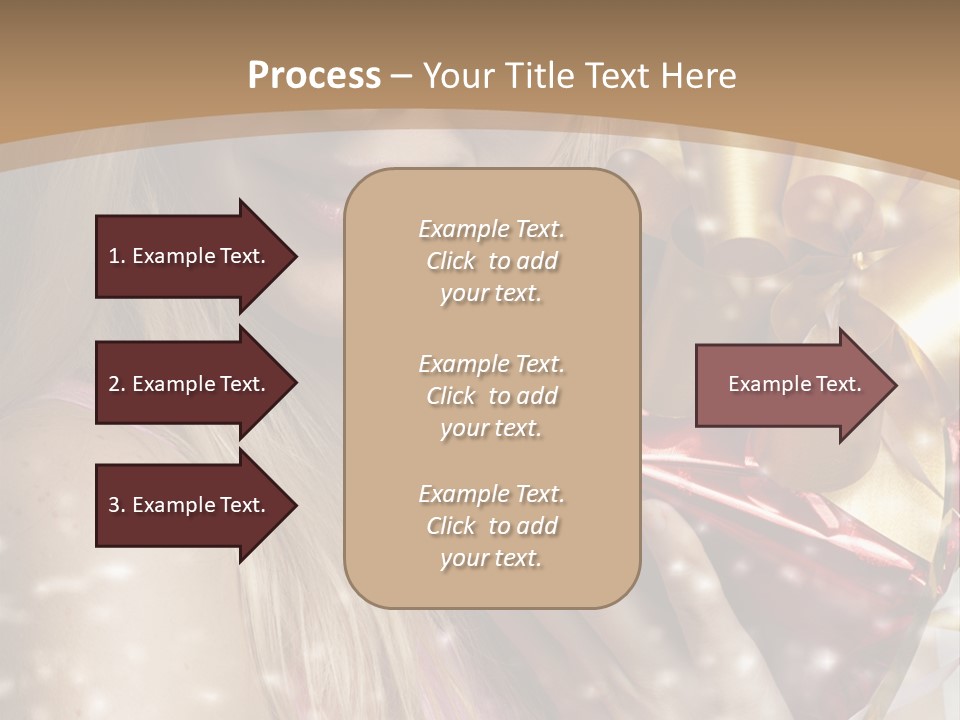 Model Snow Girl PowerPoint Template