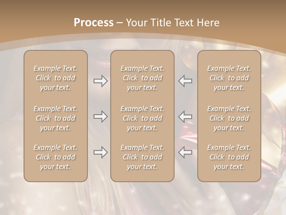 Model Snow Girl PowerPoint Template