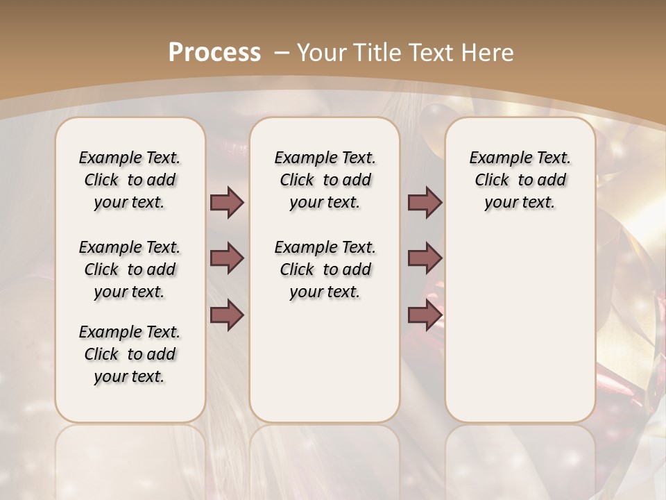 Model Snow Girl PowerPoint Template