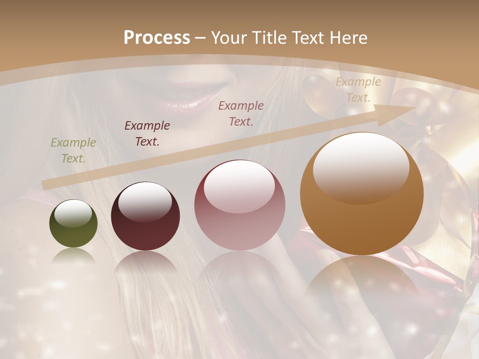 Model Snow Girl PowerPoint Template