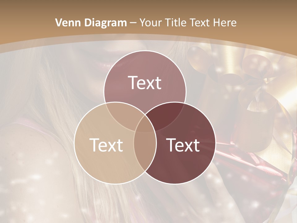 Model Snow Girl PowerPoint Template