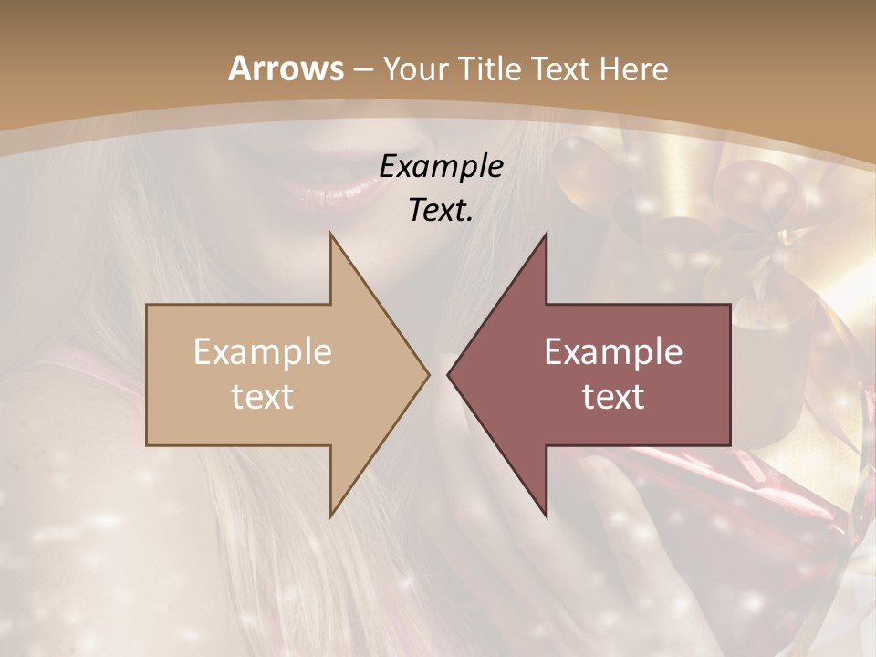 Model Snow Girl PowerPoint Template