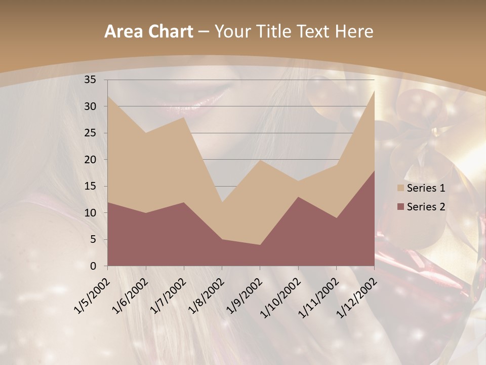Model Snow Girl PowerPoint Template