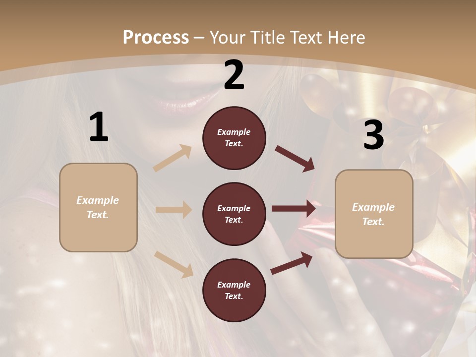 Model Snow Girl PowerPoint Template