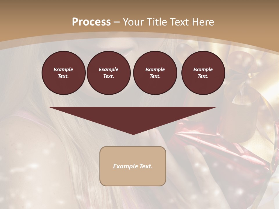 Model Snow Girl PowerPoint Template