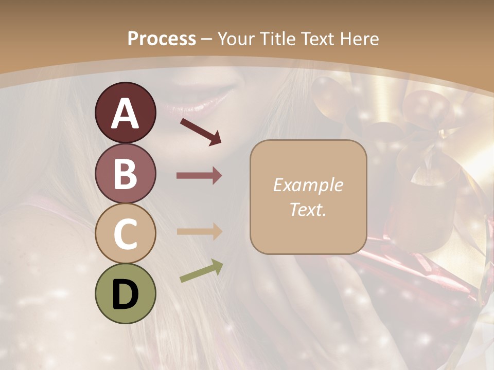 Model Snow Girl PowerPoint Template