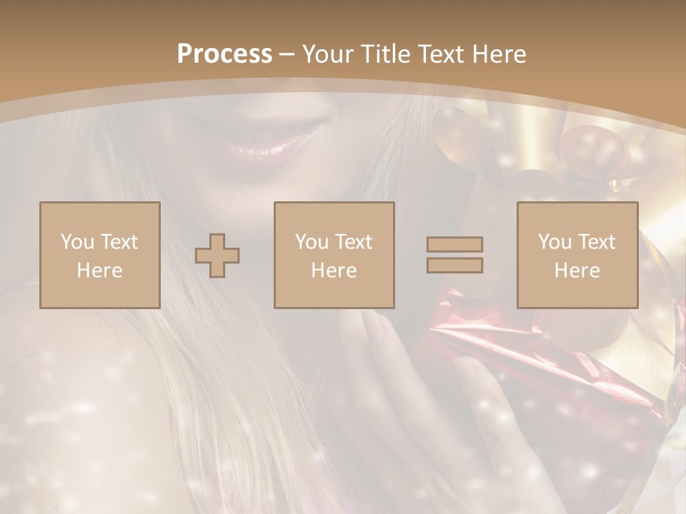 Model Snow Girl PowerPoint Template