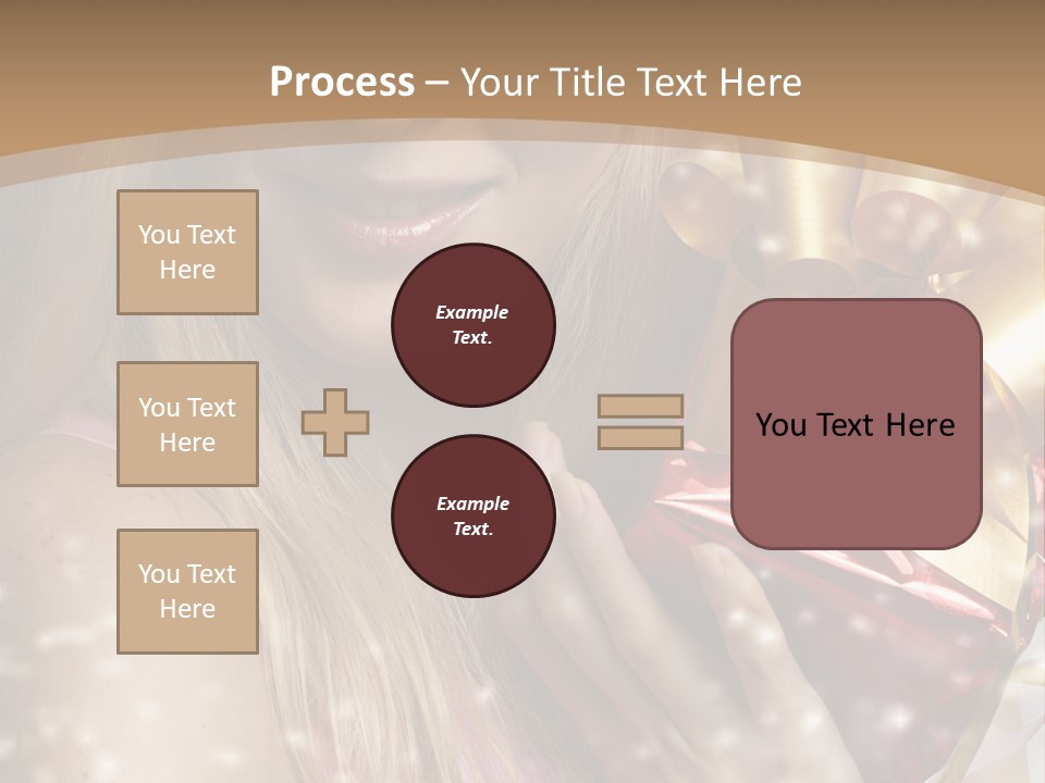 Model Snow Girl PowerPoint Template