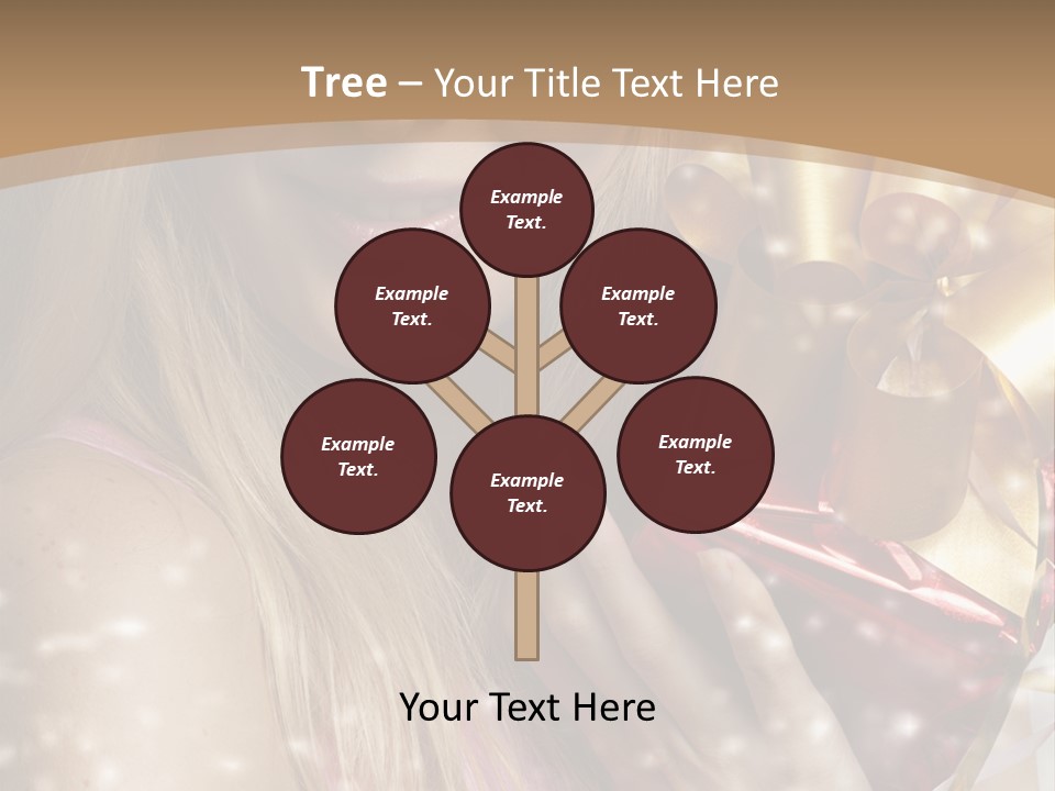 Model Snow Girl PowerPoint Template