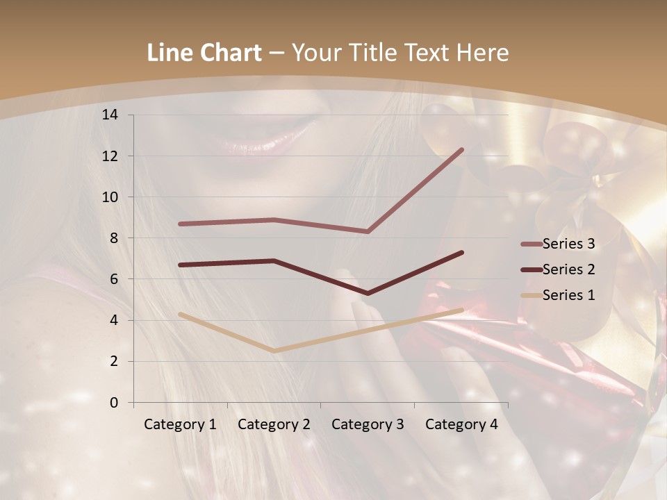 Model Snow Girl PowerPoint Template