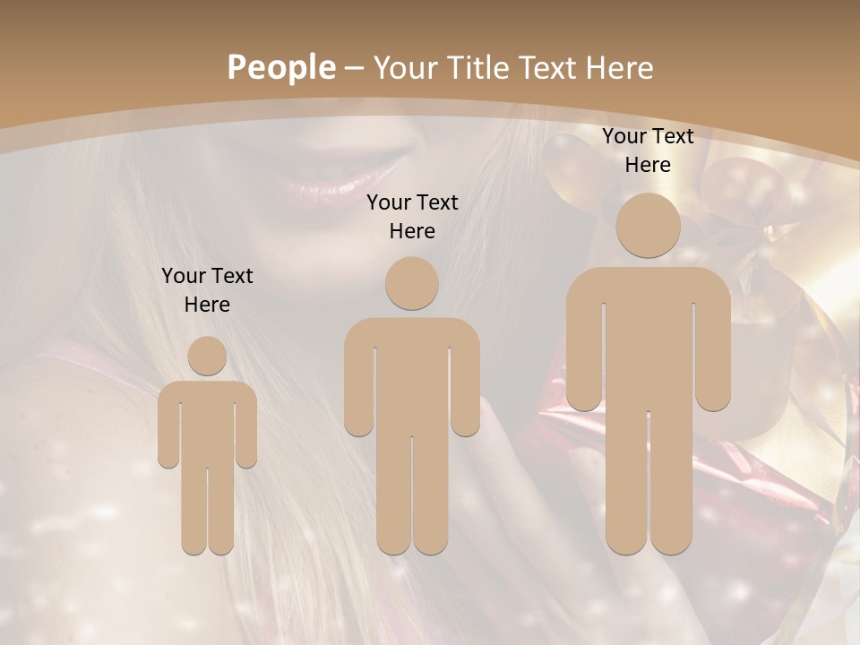 Model Snow Girl PowerPoint Template