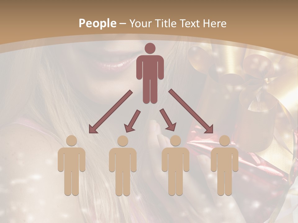 Model Snow Girl PowerPoint Template