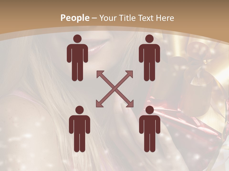 Model Snow Girl PowerPoint Template