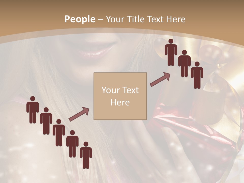 Model Snow Girl PowerPoint Template