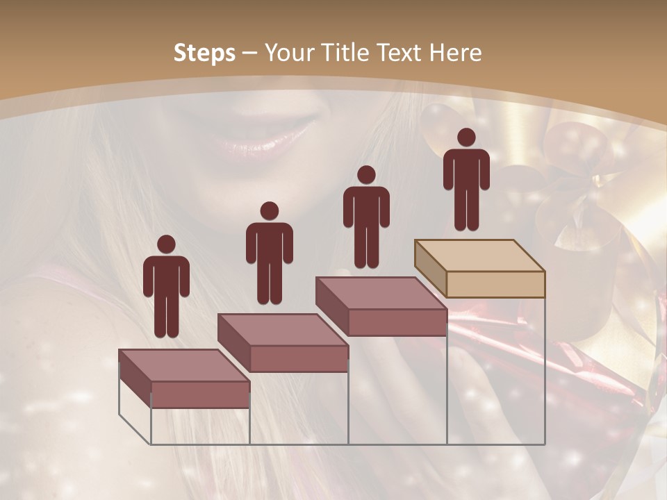 Model Snow Girl PowerPoint Template