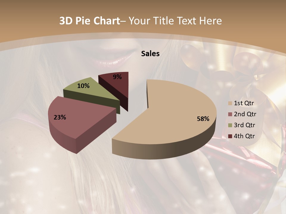 Model Snow Girl PowerPoint Template
