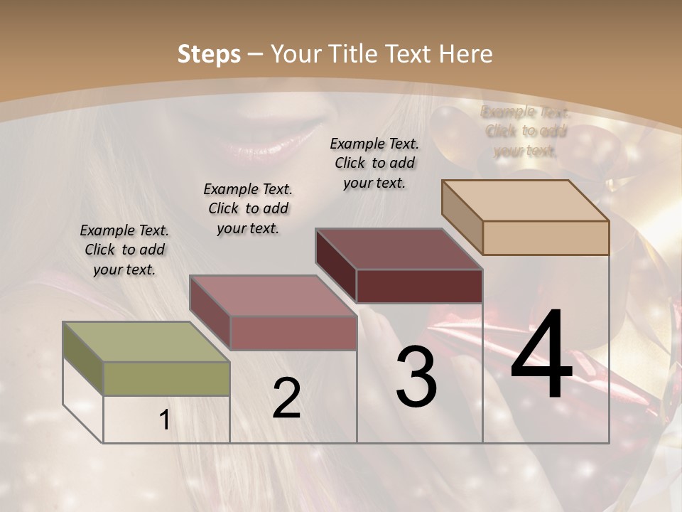 Model Snow Girl PowerPoint Template