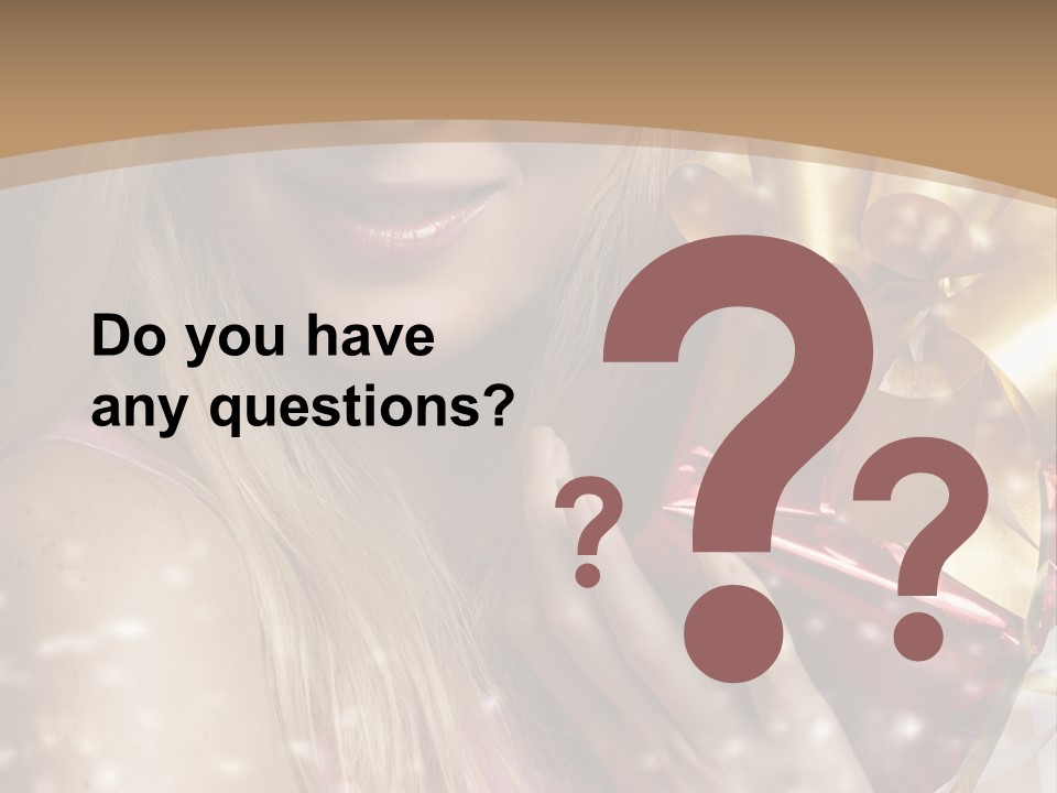 Model Snow Girl PowerPoint Template