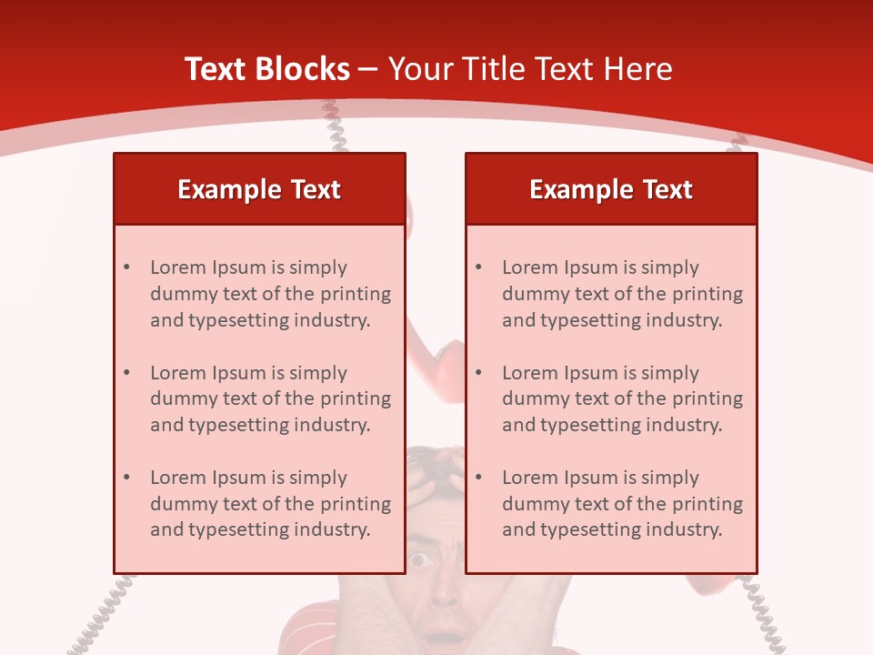 Frightened Depressed Service PowerPoint Template