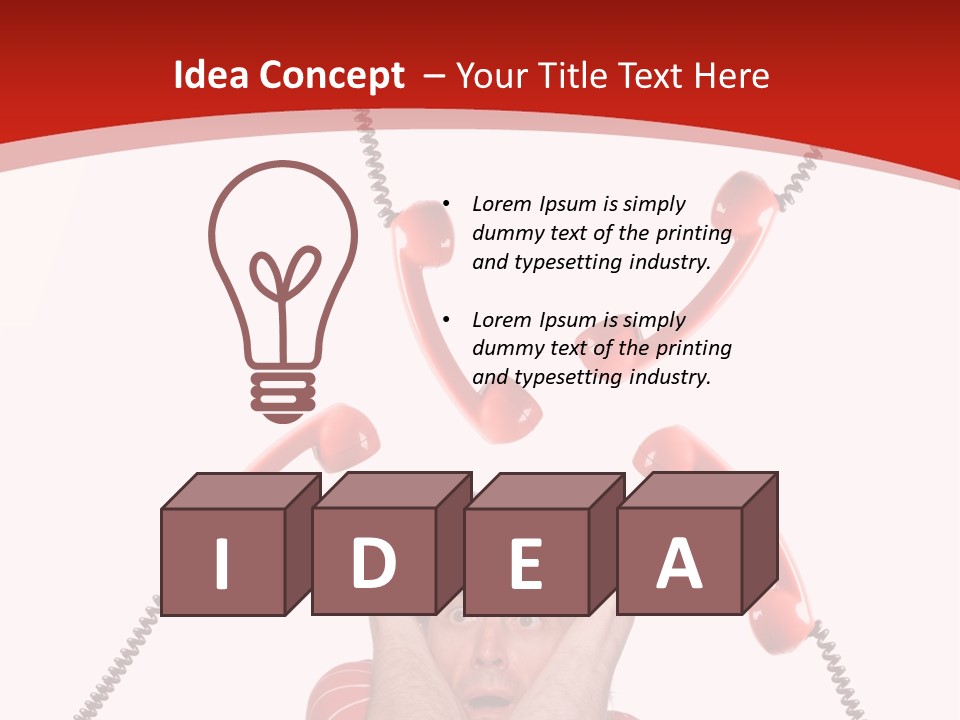 Frightened Depressed Service PowerPoint Template