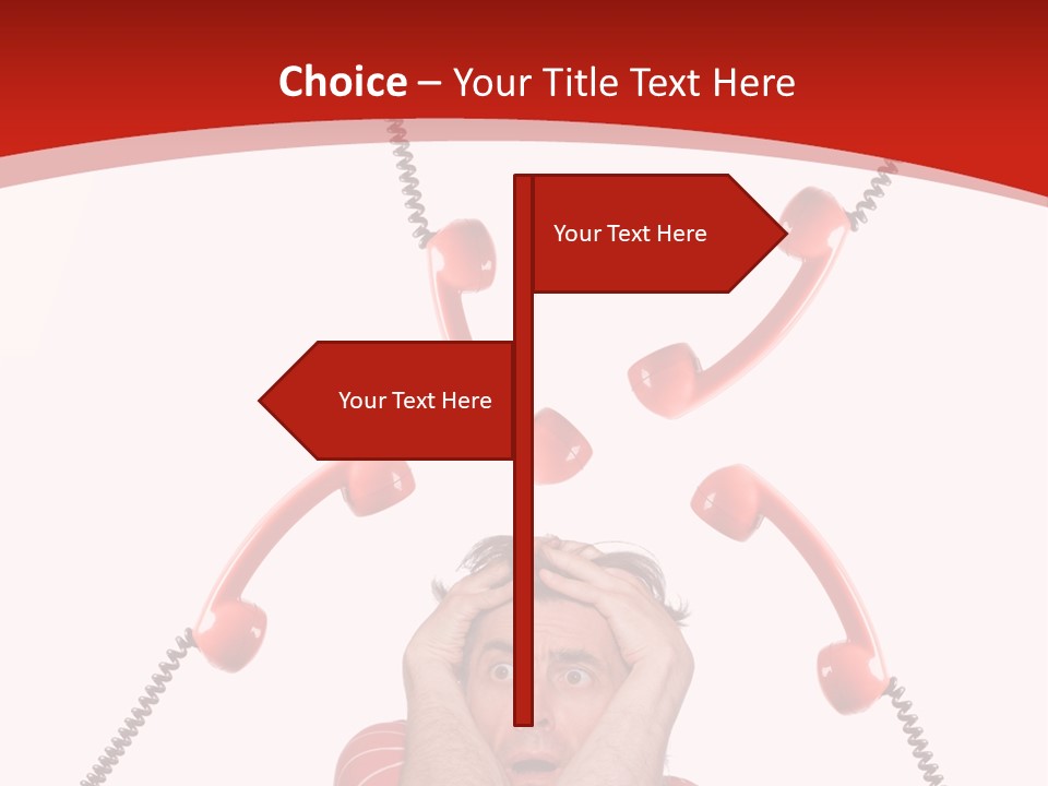 Frightened Depressed Service PowerPoint Template