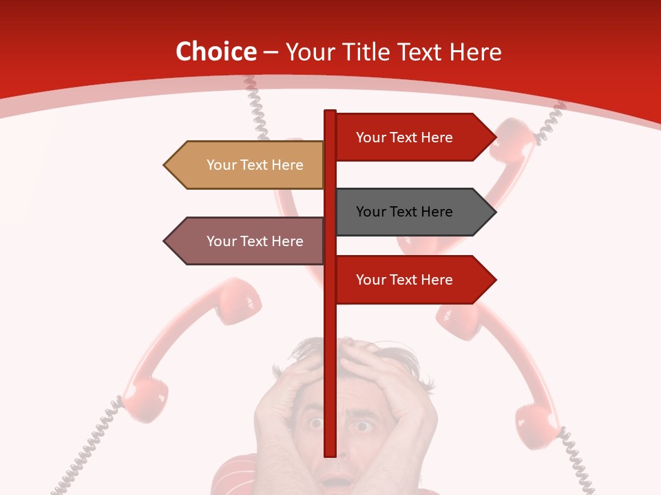 Frightened Depressed Service PowerPoint Template