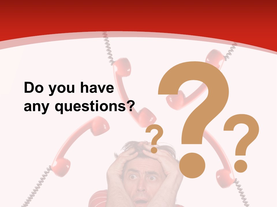 Frightened Depressed Service PowerPoint Template