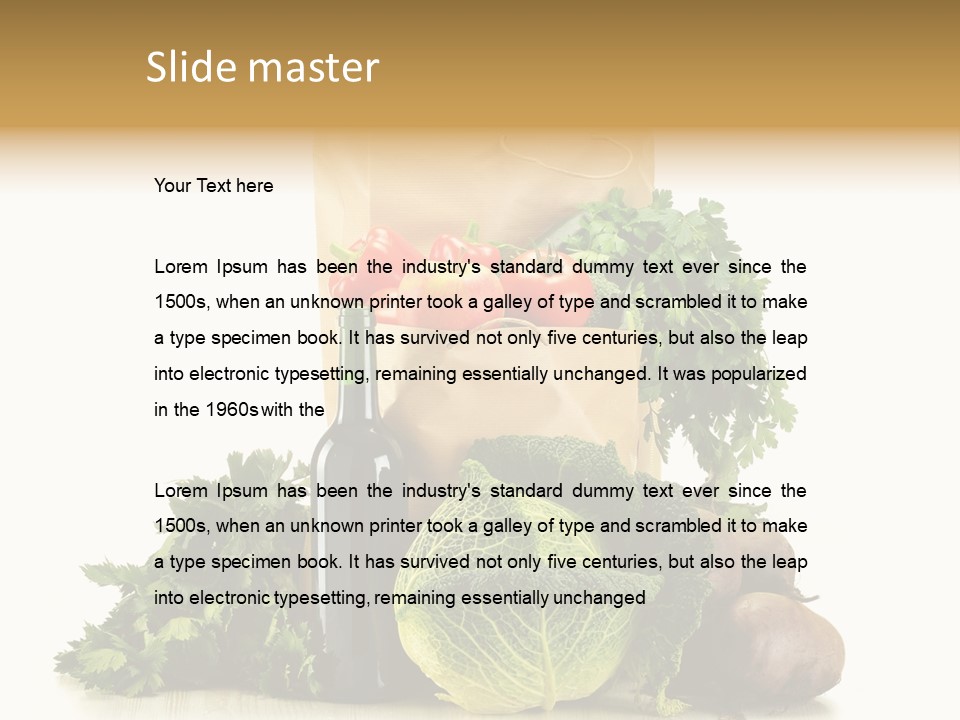 Fresh Grocery Green PowerPoint Template