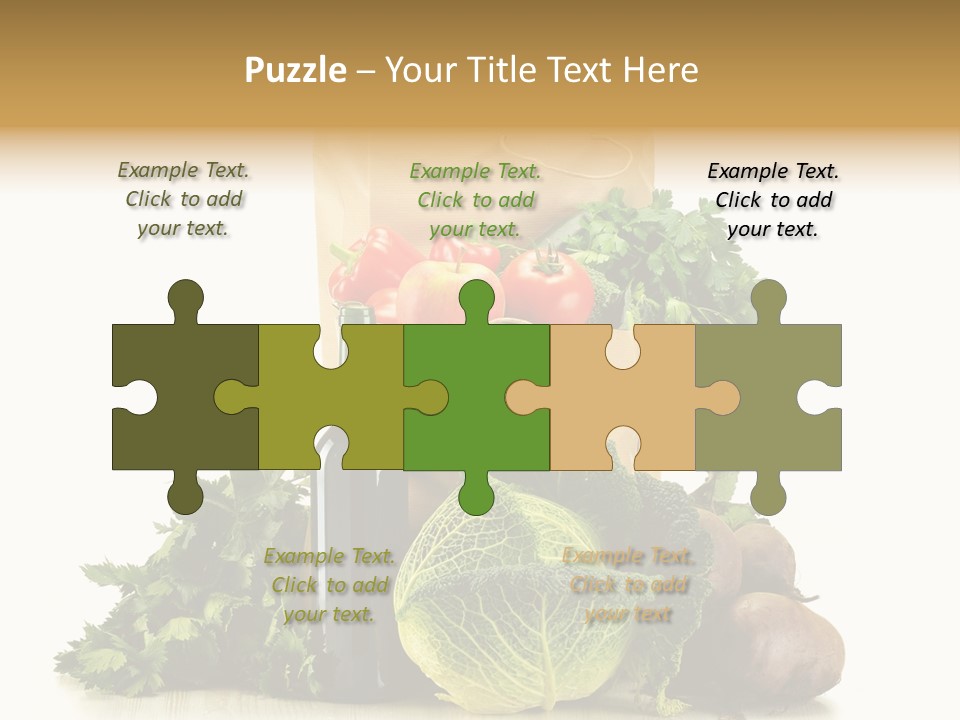 Fresh Grocery Green PowerPoint Template