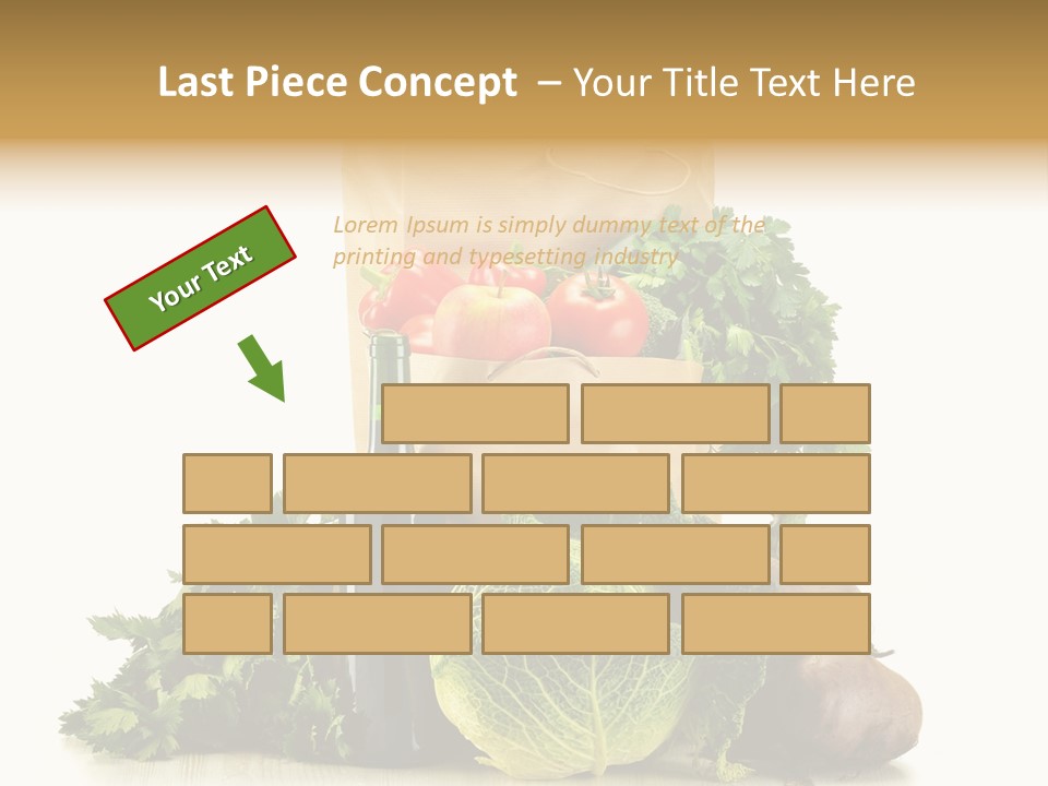 Fresh Grocery Green PowerPoint Template