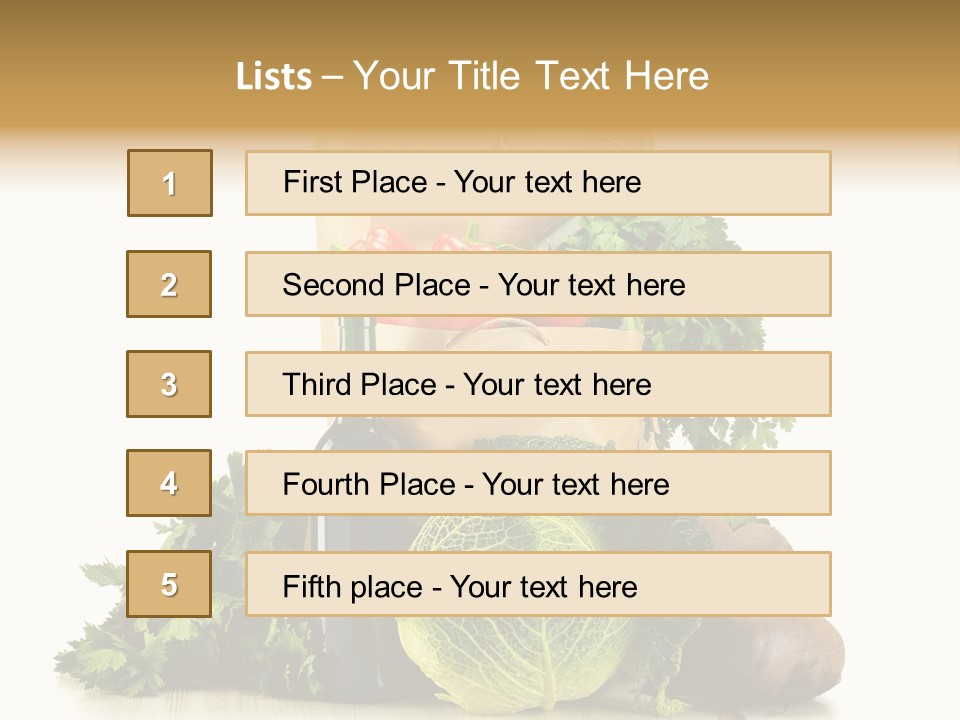 Fresh Grocery Green PowerPoint Template